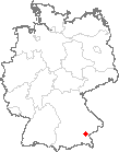 Karte Mettenheim, Kreis Mühldorf am Inn